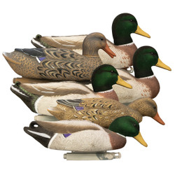 Higdon Magnum Mallard Duck Decoys with Flocked Heads - 6 Pack